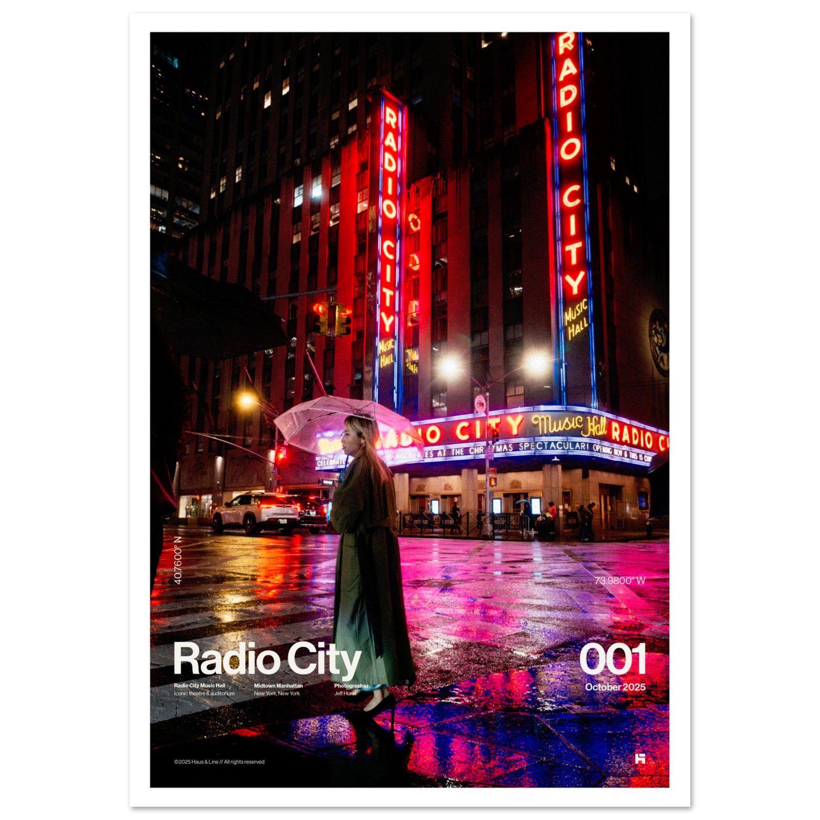 Radio City 001 fine art photography print in monochrome
