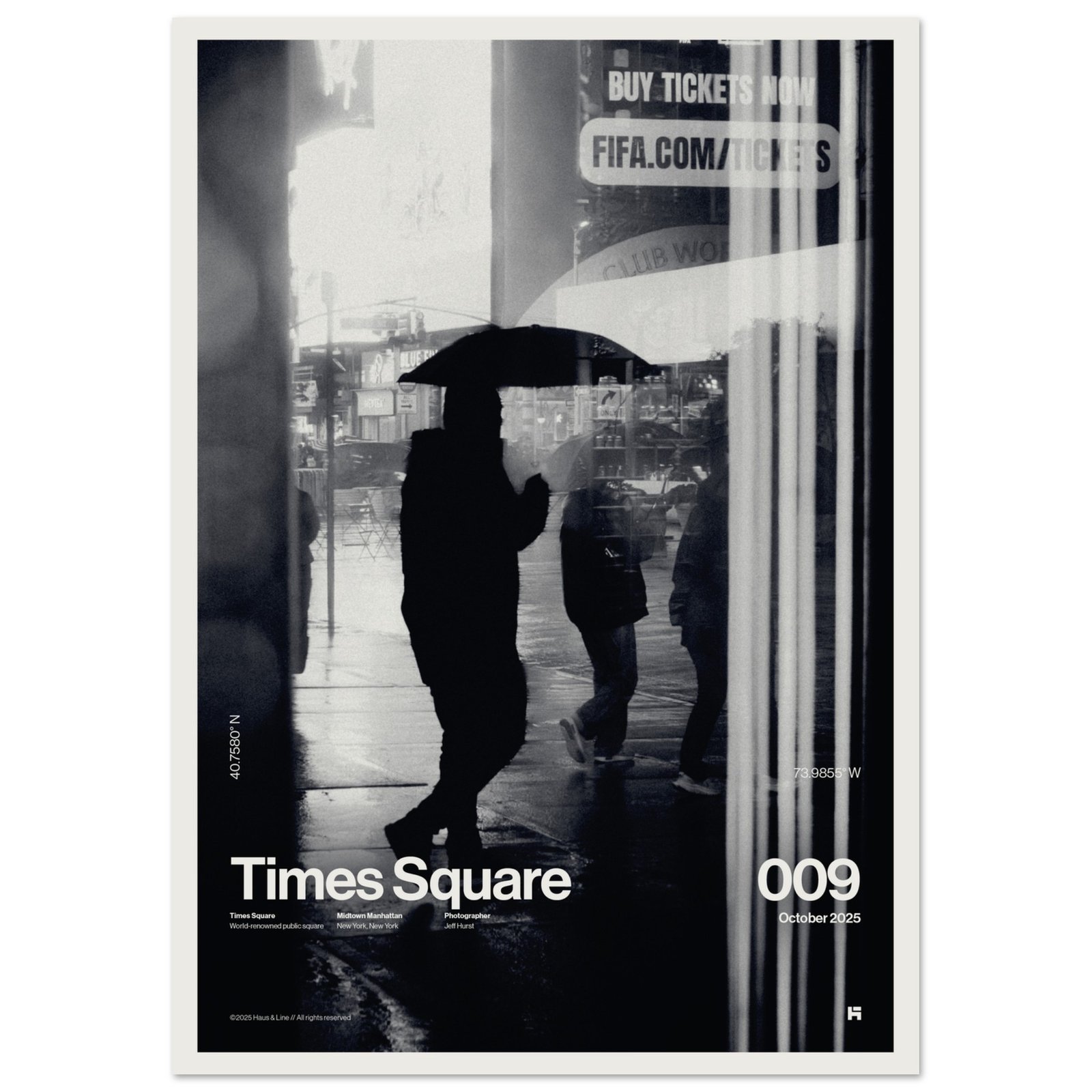 Times Square 006 fine art photography print in monochrome