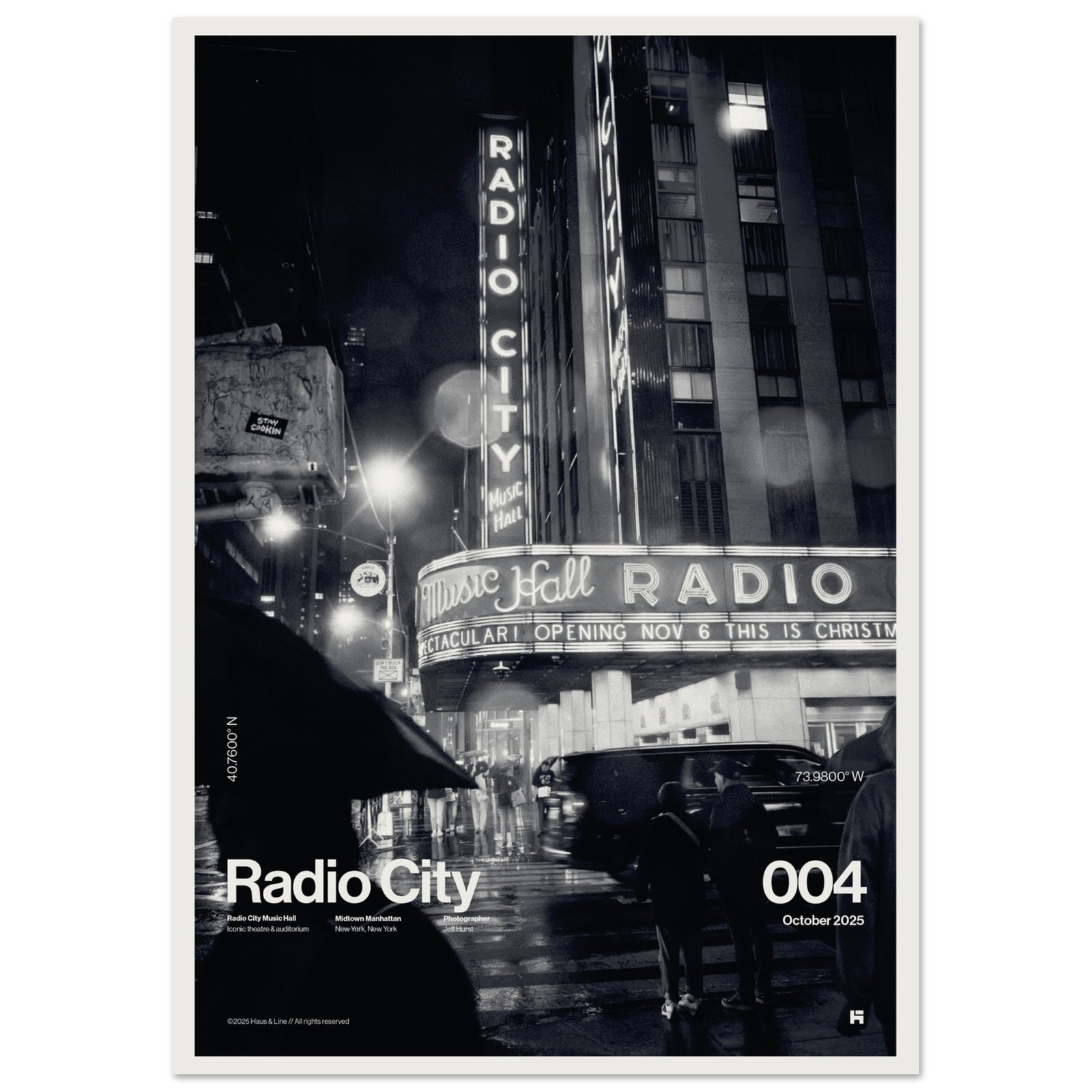 Radio City 004 fine art photography print in monochrome