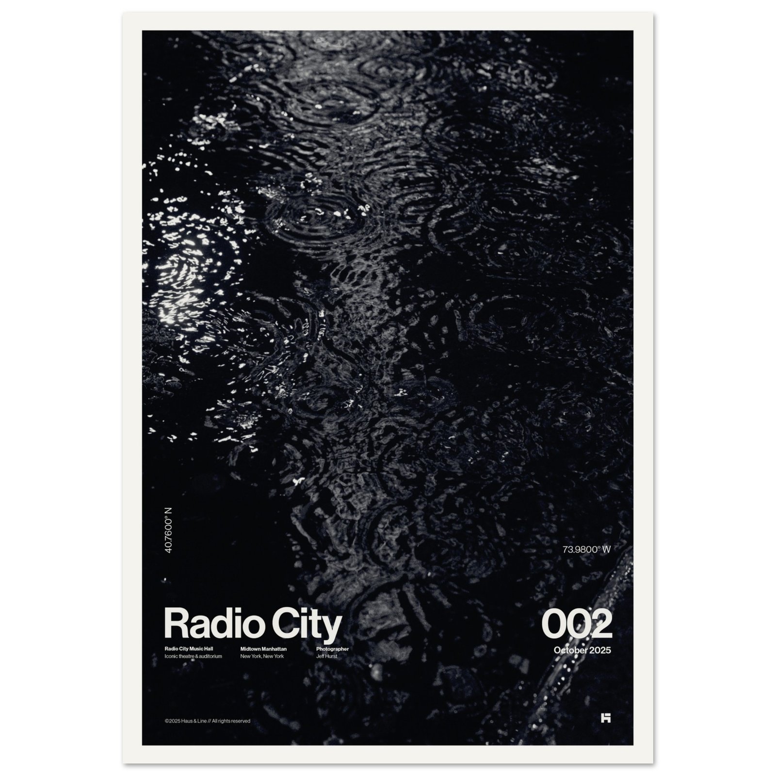 Radio City 002 fine art photography print in monochrome